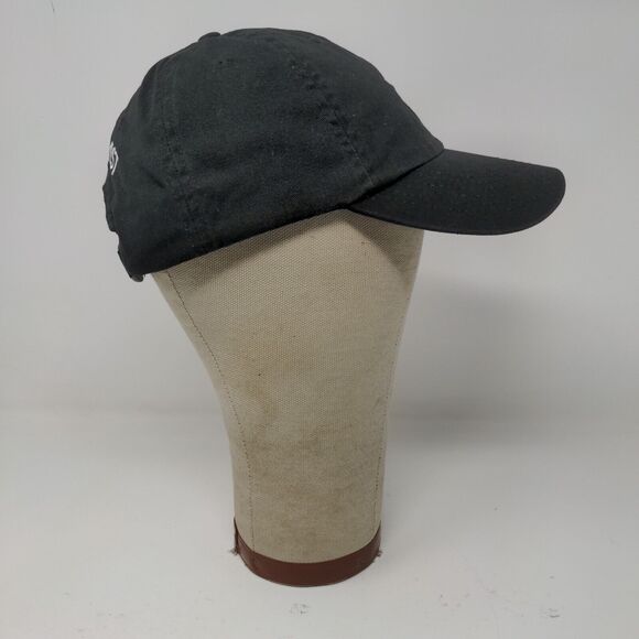 First Harvest Mens Slideback Hat Black Adjustable Embroidered Logo - Picture 6 of 11